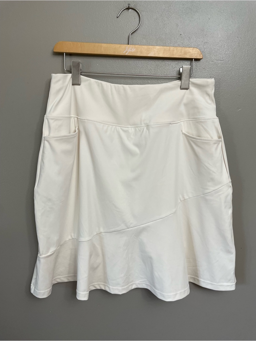 NWT G Gradual Athletic Skort Skirt Golf Tennis Built In Shorts White Women's XL